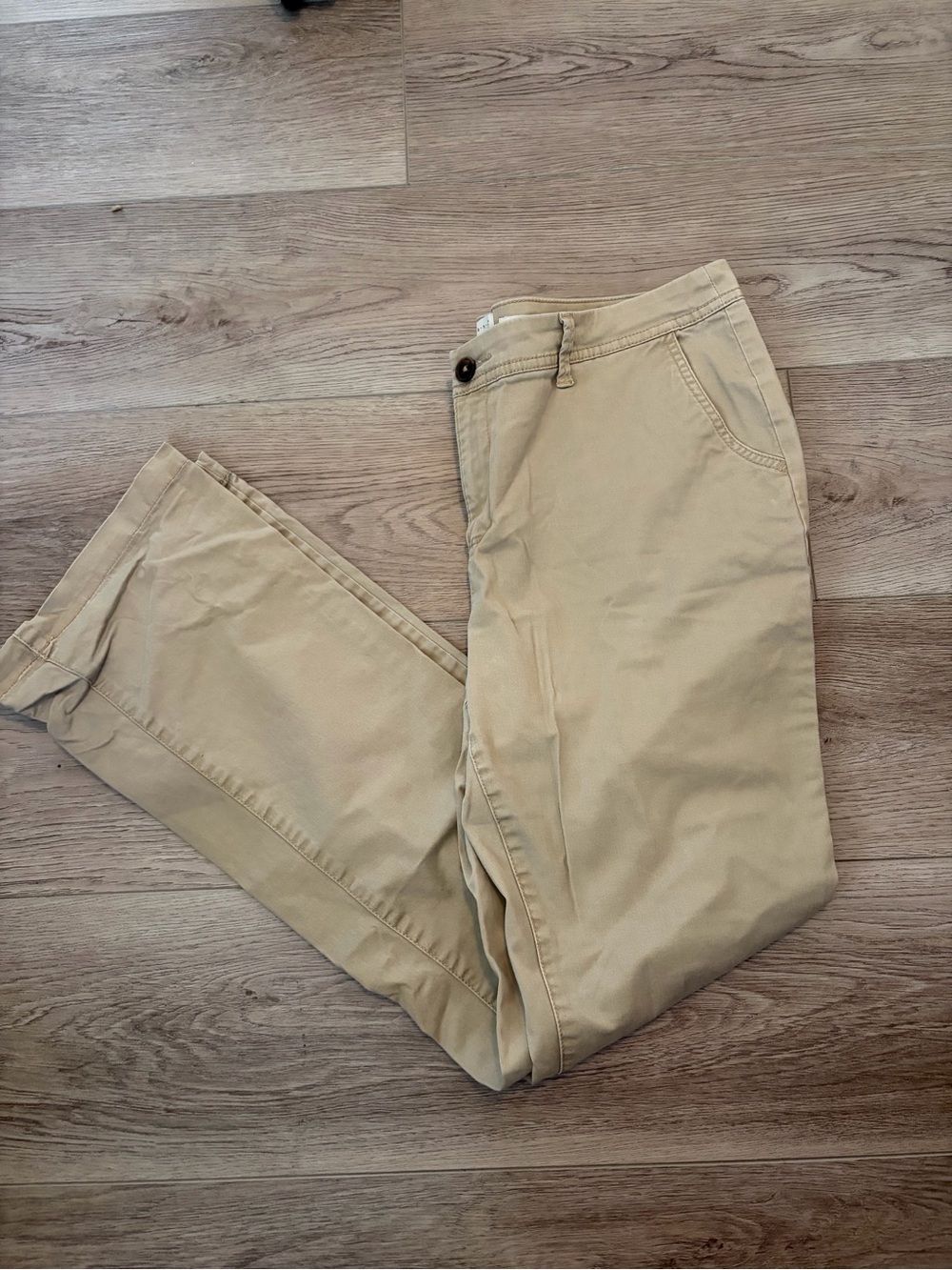 a new day Women's Tan Straight-Leg Chino Pants